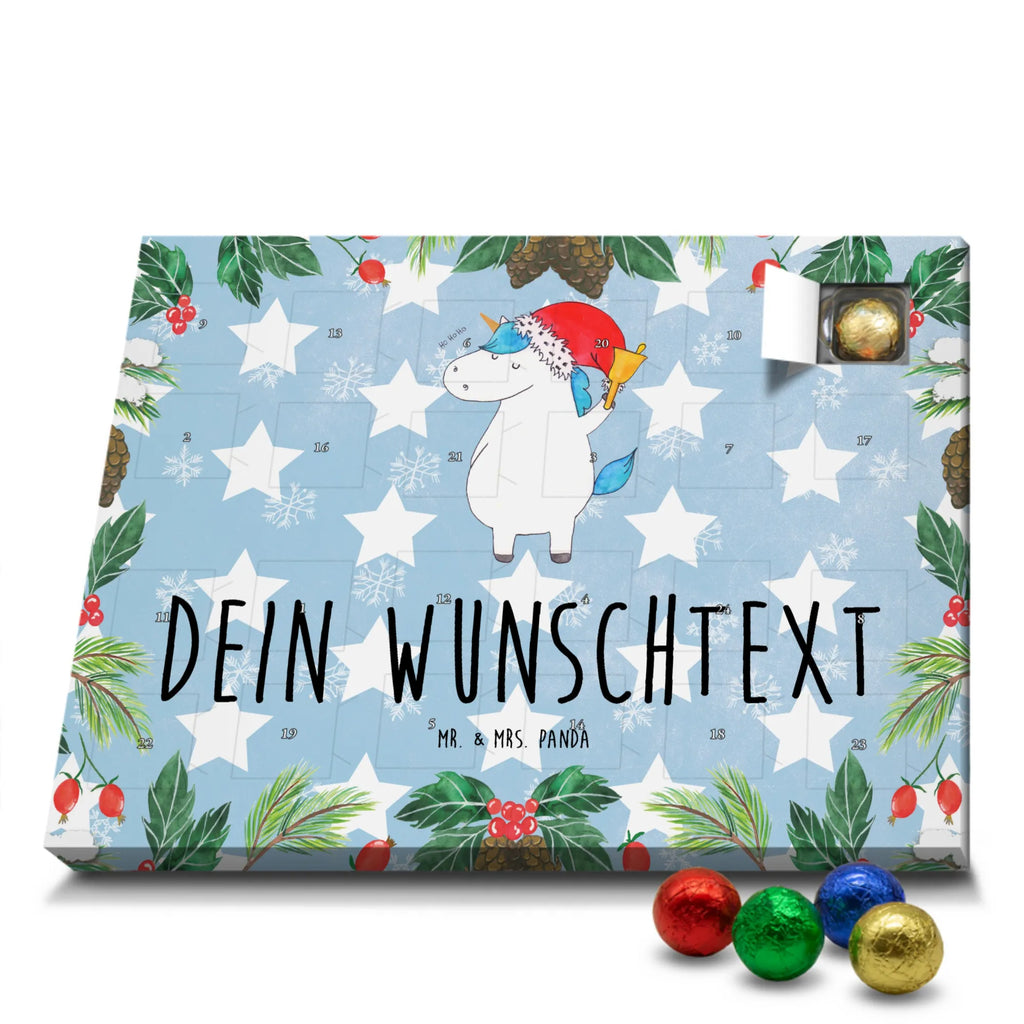 Personalisierter Schoko Adventskalender Einhorn Weihnachtsmann Personalisierter Adventskalender, Adventskalender mit Namen, Einhorn, Einhörner, Einhorn Deko, Pegasus, Unicorn, Gin, Schokolade, Schoki, Weihnachten, Weihnachtsmann, Nikolaus, Wunschzettel, Wunschliste, Feenstaub