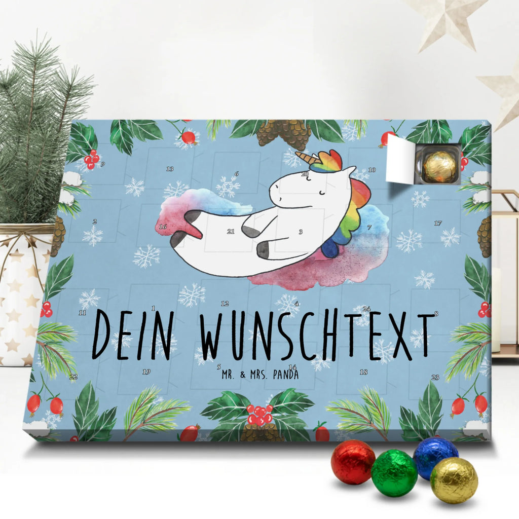 Personalisierter Schoko Adventskalender Einhorn Wolke 7 Personalisierter Adventskalender, Adventskalender mit Namen, Einhorn, Einhörner, Einhorn Deko, Pegasus, Unicorn, verliebt, Menschen, witzig, lustig, Geschenk, Glaube, Realität, Lächeln