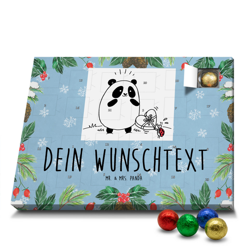 Personalisierter Schoko Adventskalender Panda Dankeschön Personalisierter Adventskalender, Adventskalender mit Namen