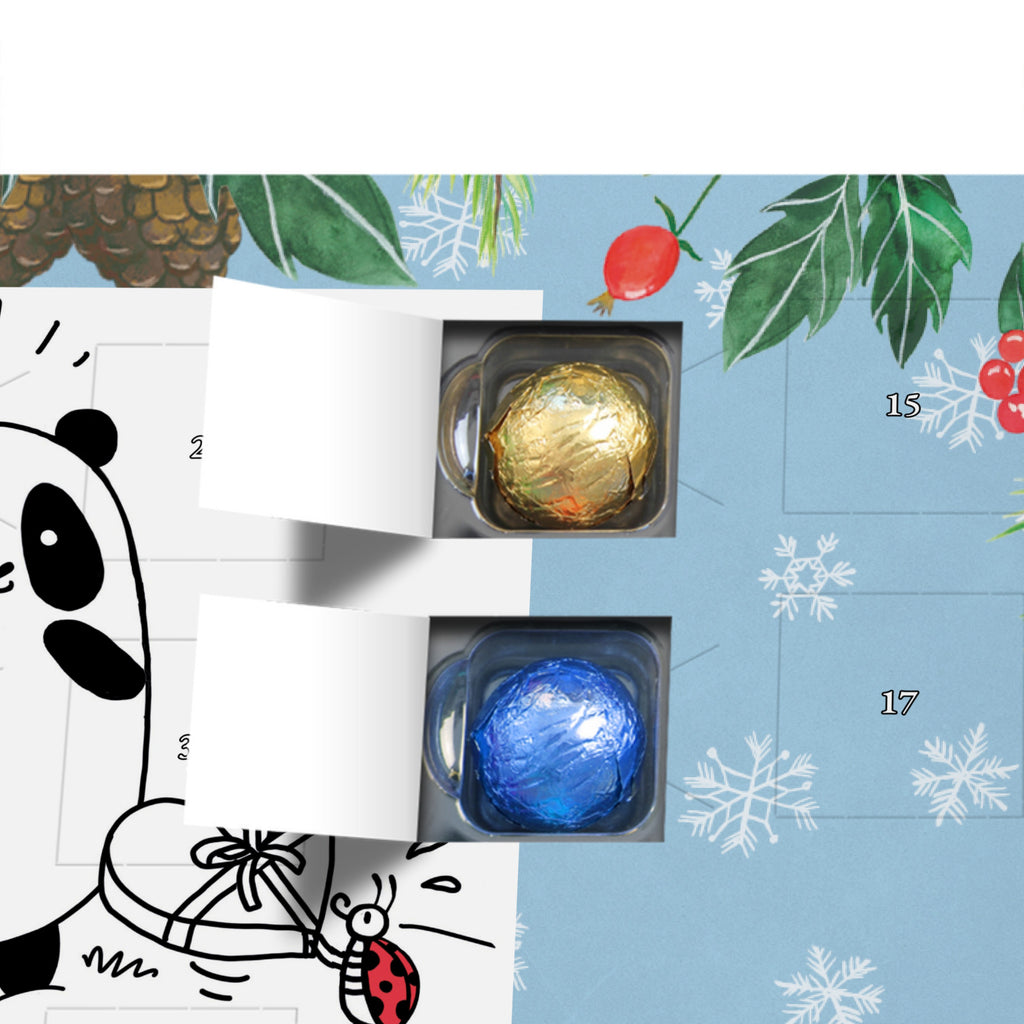 Personalisierter Schoko Adventskalender Panda Dankeschön Personalisierter Adventskalender, Adventskalender mit Namen