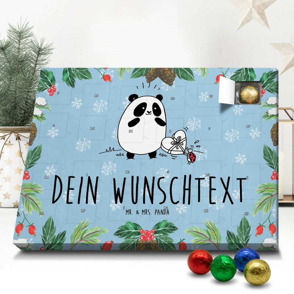 Personalisierter Schoko Adventskalender Panda Dankeschön Personalisierter Adventskalender, Adventskalender mit Namen