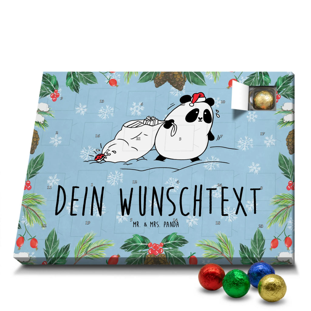 Personalisierter Schoko Adventskalender Panda Weihnachten Personalisierter Adventskalender, Adventskalender mit Namen