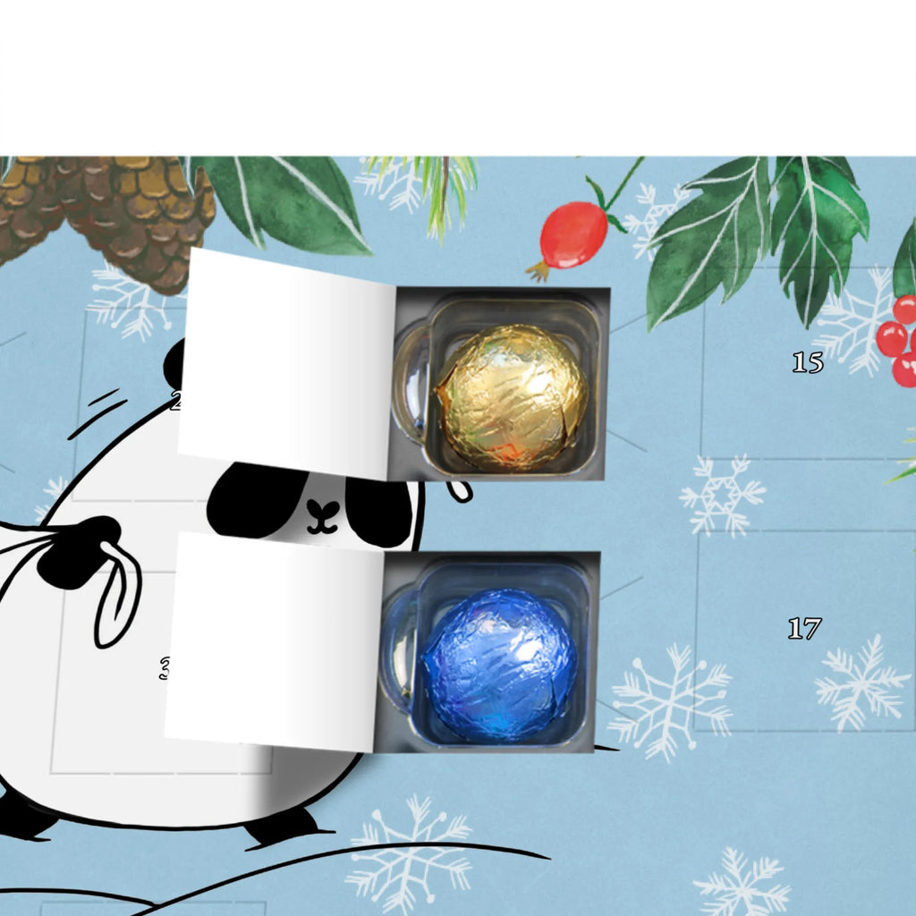 Personalisierter Schoko Adventskalender Panda Weihnachten Personalisierter Adventskalender, Adventskalender mit Namen