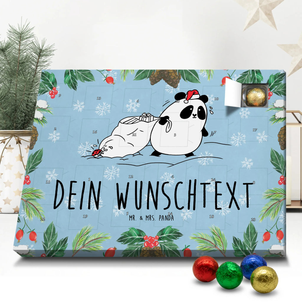 Personalisierter Schoko Adventskalender Panda Weihnachten Personalisierter Adventskalender, Adventskalender mit Namen