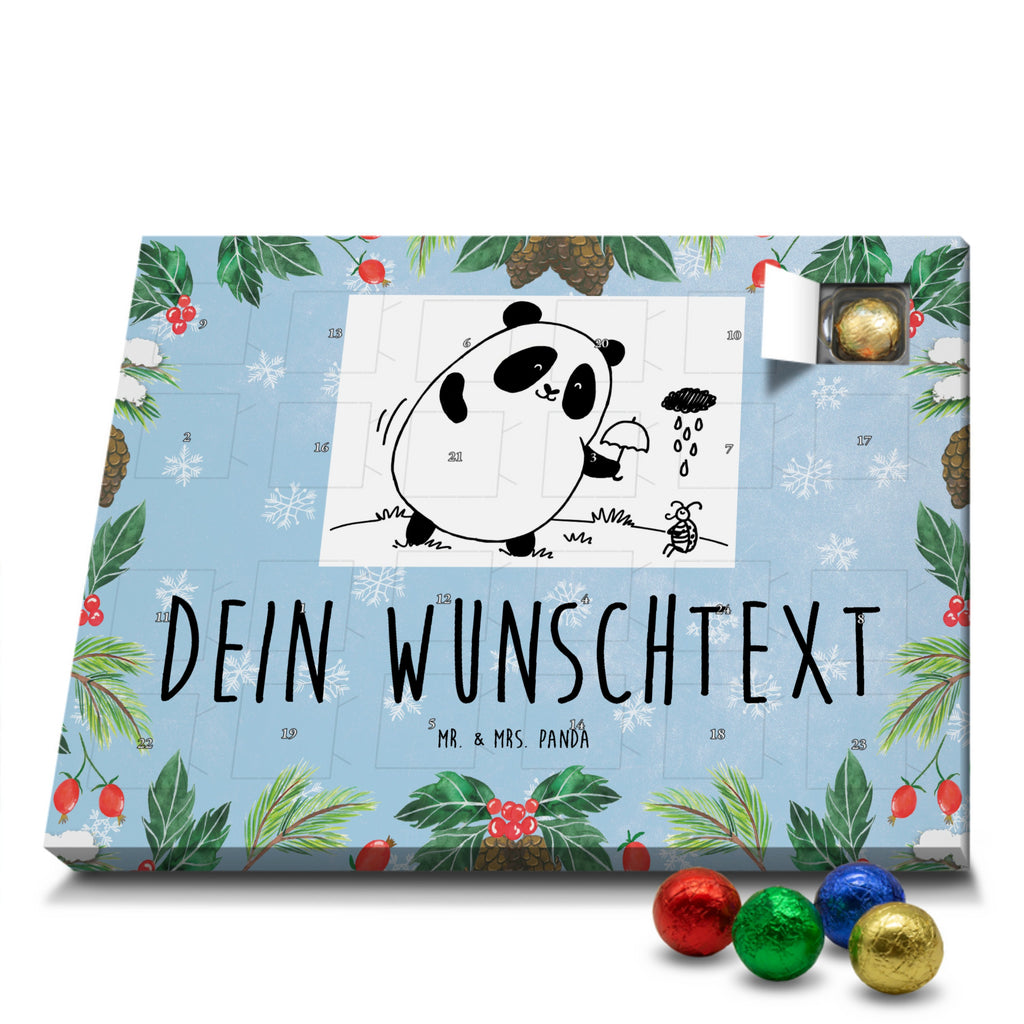 Personalisierter Schoko Adventskalender Panda Zusammenhalt Personalisierter Adventskalender, Adventskalender mit Namen