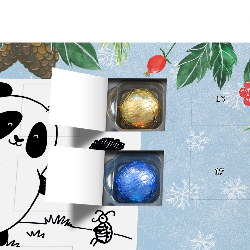 Personalisierter Schoko Adventskalender Panda Zusammenhalt Personalisierter Adventskalender, Adventskalender mit Namen