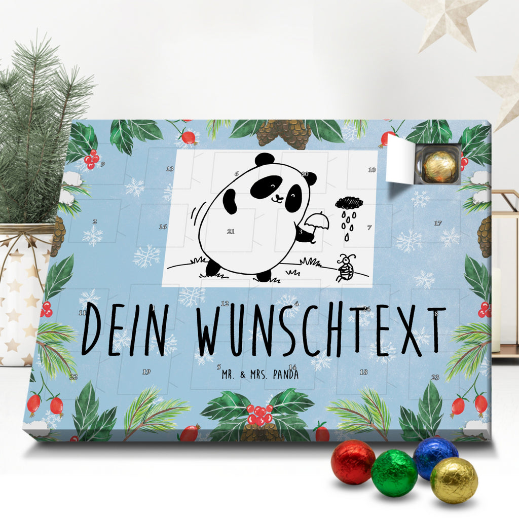 Personalisierter Schoko Adventskalender Panda Zusammenhalt Personalisierter Adventskalender, Adventskalender mit Namen