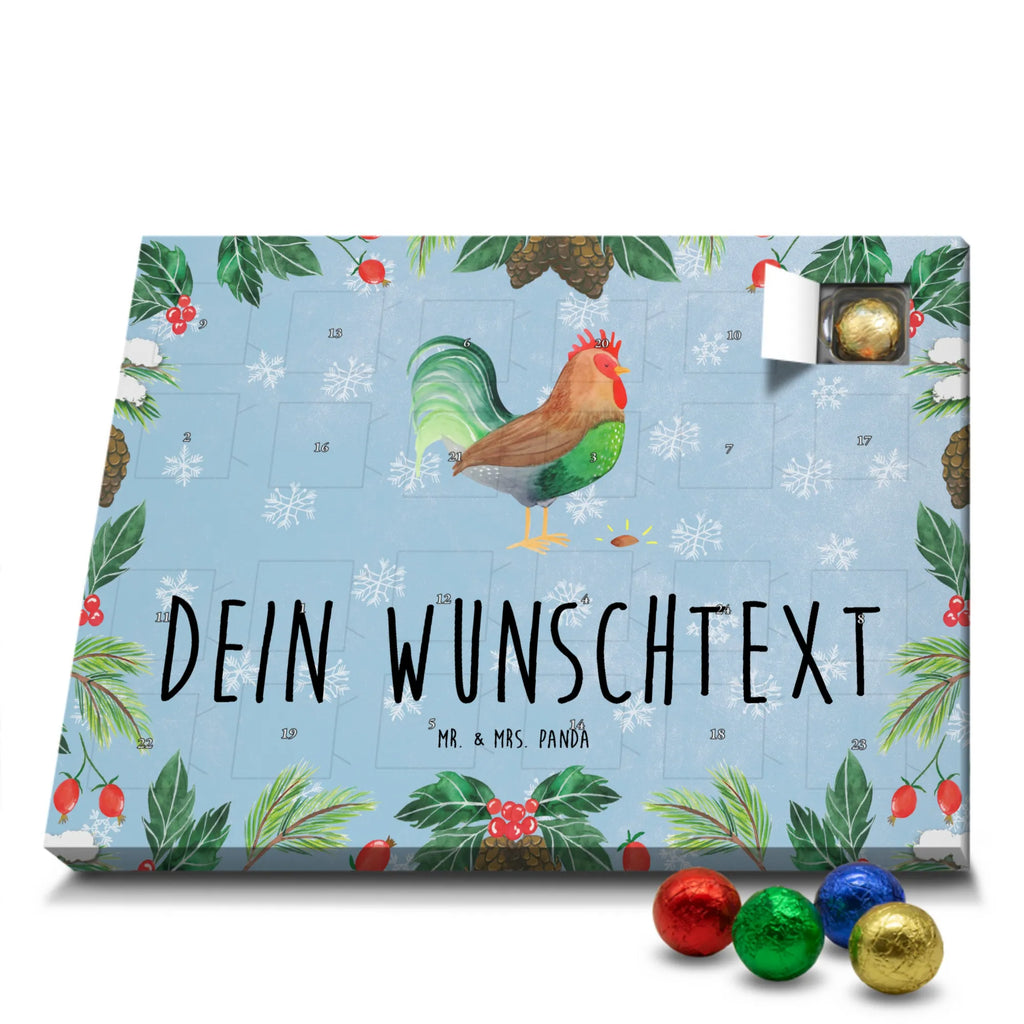 Personalisierter Schoko Adventskalender Hahn Korn Personalisierter Adventskalender, Adventskalender mit Namen, Bauernhof, Hoftiere, Landwirt, Landwirtin, Hahn, Korn, Henne, Eier, Natur