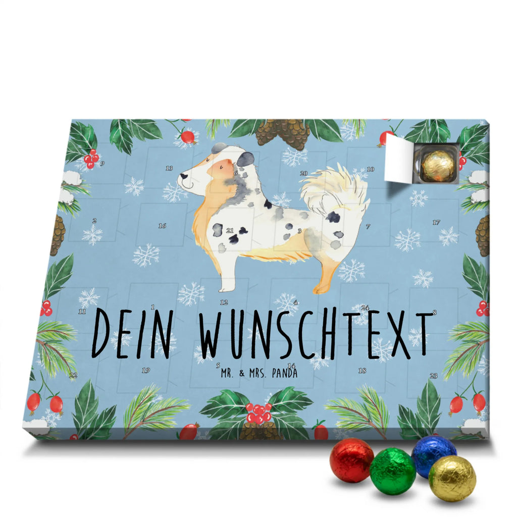 Personalisierter Schoko Adventskalender Hund Australien Shepherd Personalisierter Adventskalender, Adventskalender mit Namen, Hund, Hundemotiv, Haustier, Hunderasse, Tierliebhaber, Hundebesitzer, Sprüche, Australien Shepherd, Shepherd, Hundeliebe, Familienhund, Spruch