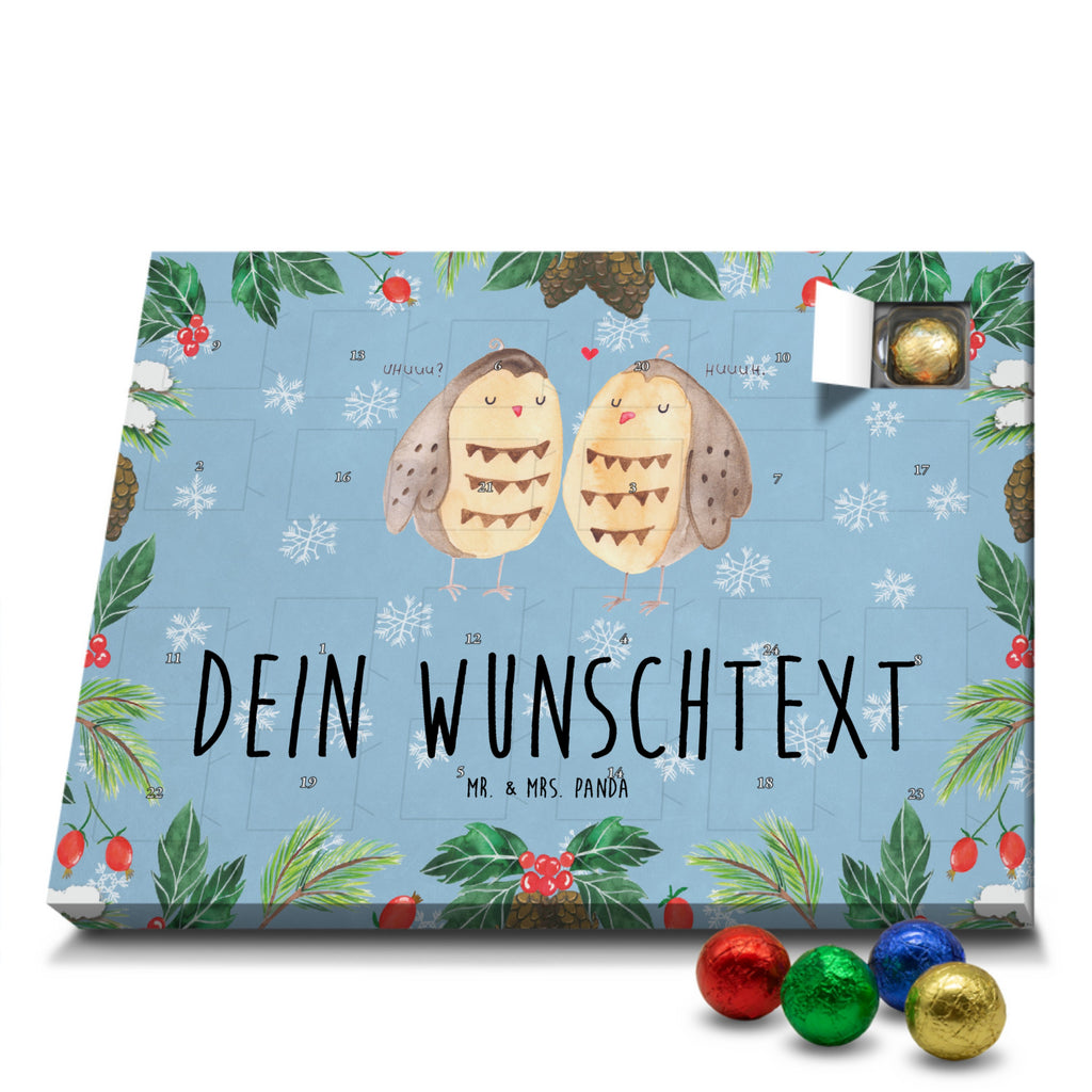 Personalisierter Schoko Adventskalender Eulen Liebe Personalisierter Adventskalender, Adventskalender mit Namen, Eule, Eule Deko, Liebe, Hochzeit Spruch, Owl, All you need is love, Liebe Spruch, Freundin Geschenk, Freund, Wortspiel lustig