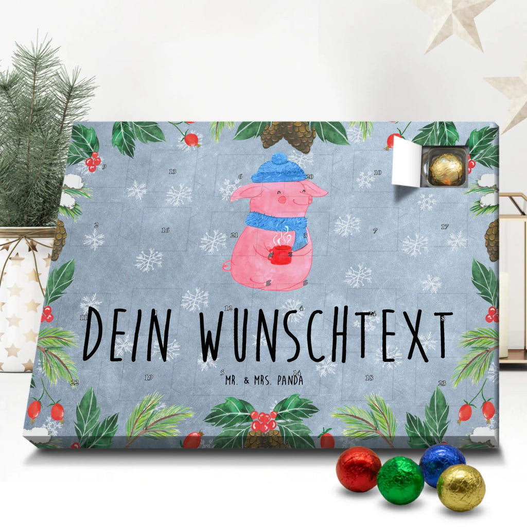 Personalisierter Schoko Adventskalender Schweinchen Glühwein Personalisierter Adventskalender, Adventskalender mit Namen, Winter, Weihnachten, Weihnachtsdeko, Nikolaus, Advent, Heiligabend, Wintermotiv, Glühwein, Betrunken, Weihnachtsmarkt, Spruch