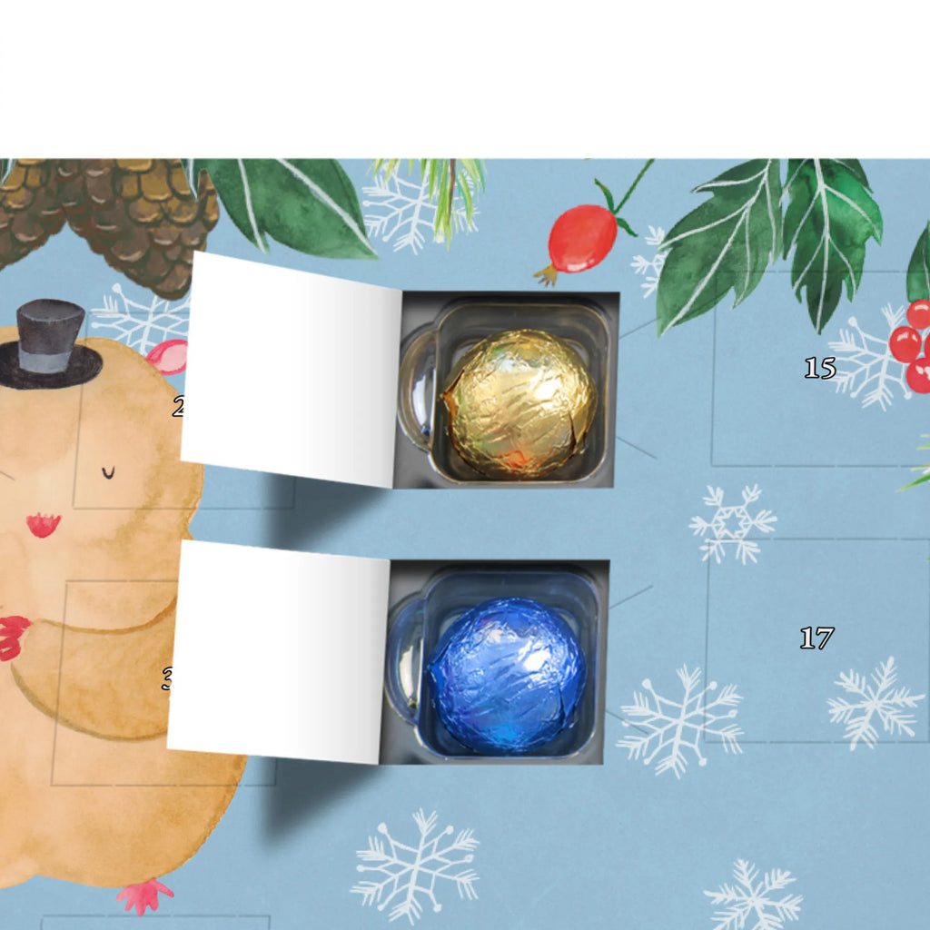 Personalisierter Schoko Adventskalender Hamster Hut Personalisierter Adventskalender, Adventskalender mit Namen, Tiermotive, Gute Laune, lustige Sprüche, Tiere, Hamster, Hut, Magier, Zylinder, Zwerghamster, Zauberer