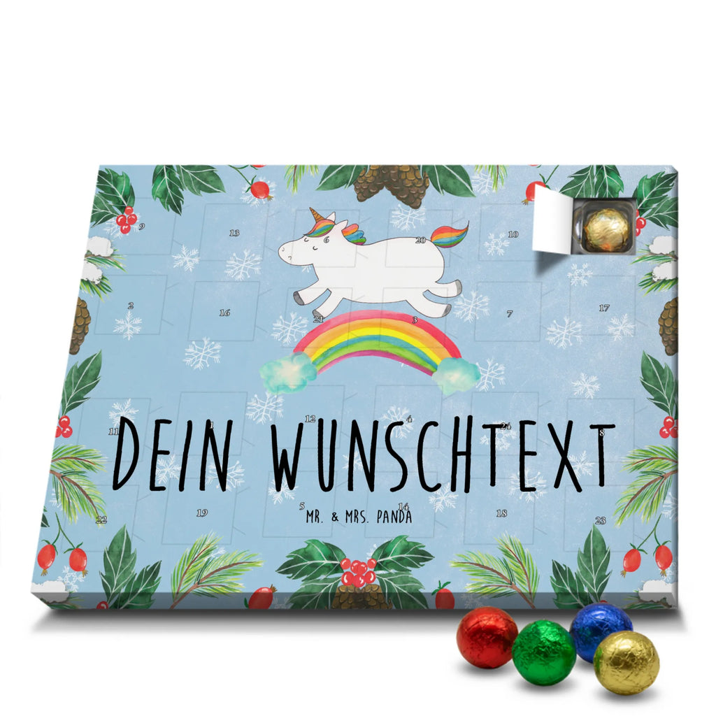 Personalisierter Schoko Adventskalender Einhorn Regenbogen Personalisierter Adventskalender, Adventskalender mit Namen, Einhorn, Einhörner, Einhorn Deko, Pegasus, Unicorn, Regenbogen, Glitzer, Einhornpower, Erwachsenwerden, Einhornautobahn