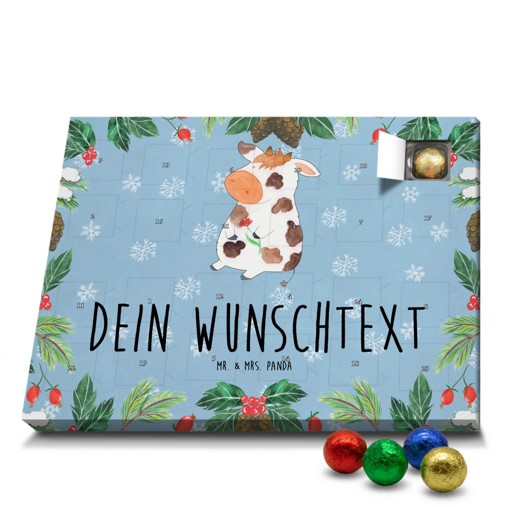 Personalisierter Schoko Adventskalender Kuh Personalisierter Adventskalender, Adventskalender mit Namen, Bauernhof, Hoftiere, Landwirt, Landwirtin, Kuh, Kühe, Träume, Flausen, Spruch, Magie, Motivtion, Hof, Milch, Milchkuh