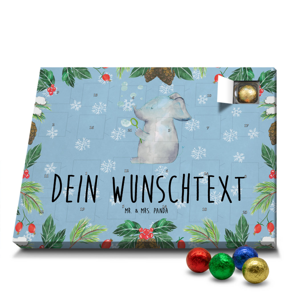 Personalisierter Schoko Adventskalender Elefant Seifenblasen Personalisierter Adventskalender, Adventskalender mit Namen, Tiermotive, Gute Laune, lustige Sprüche, Tiere, Elefant, Elefanten, Dickhäuter, Rüsseltier, Seifenblasen, Liebe, Heimat, Gefühl. Daheim, Liebesbeweis, Liebesspruch