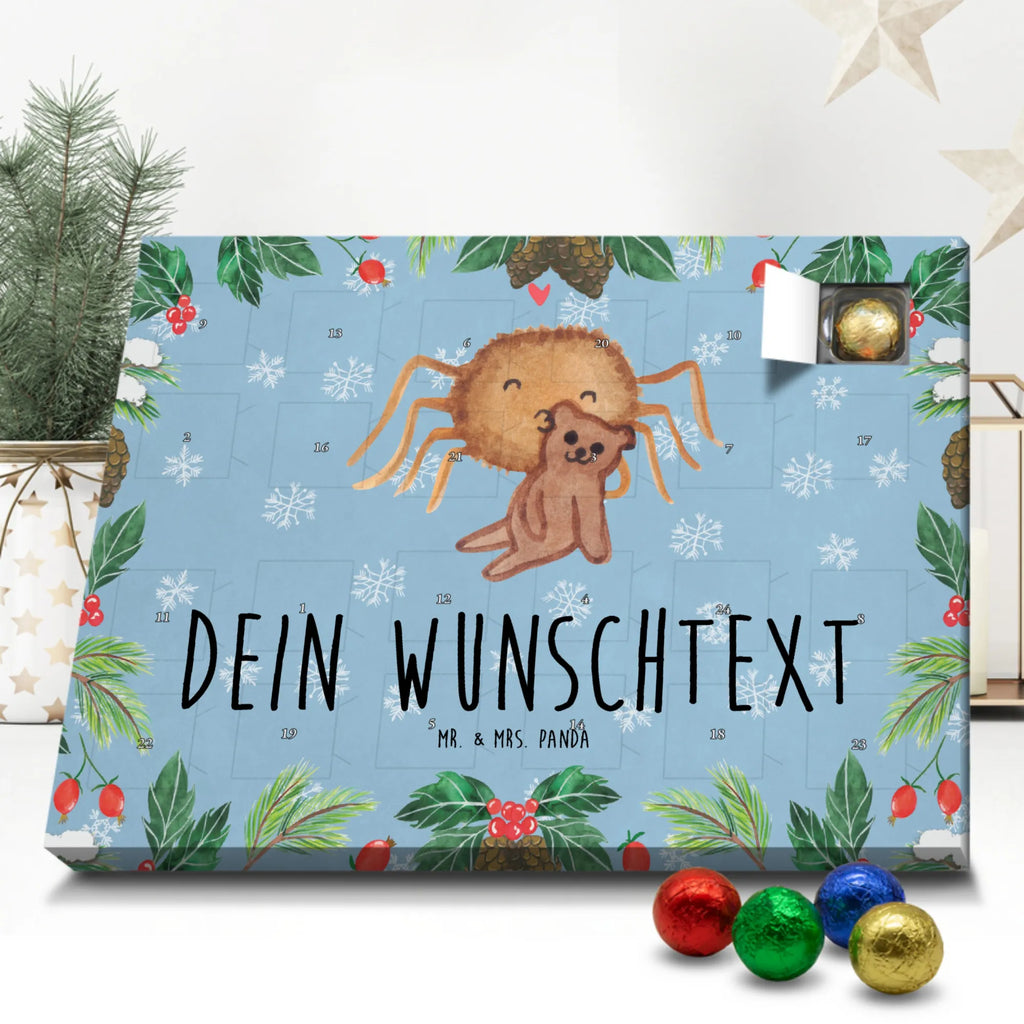 Personalisierter Schoko Adventskalender Spinne Agathe Teddy Personalisierter Adventskalender, Adventskalender mit Namen, Spinne Agathe, Spinne, Agathe, Videos, Merchandise, Freundschaft, Liebesgeschenk, Verliebt, Liebesbeweis, Teddy, Treue, Miteinander, Dankeschön