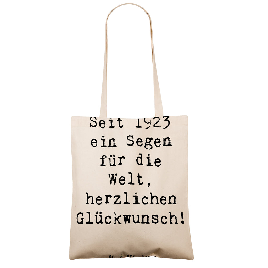 Tragetasche Spruch 1923 Geburtstag Segen Beuteltasche, Beutel, Einkaufstasche, Jutebeutel, Stoffbeutel, Tasche, Shopper, Umhängetasche, Strandtasche, Schultertasche, Stofftasche, Tragetasche, Badetasche, Jutetasche, Einkaufstüte, Laptoptasche, Geburtstag, Geburtstagsgeschenk, Geschenk