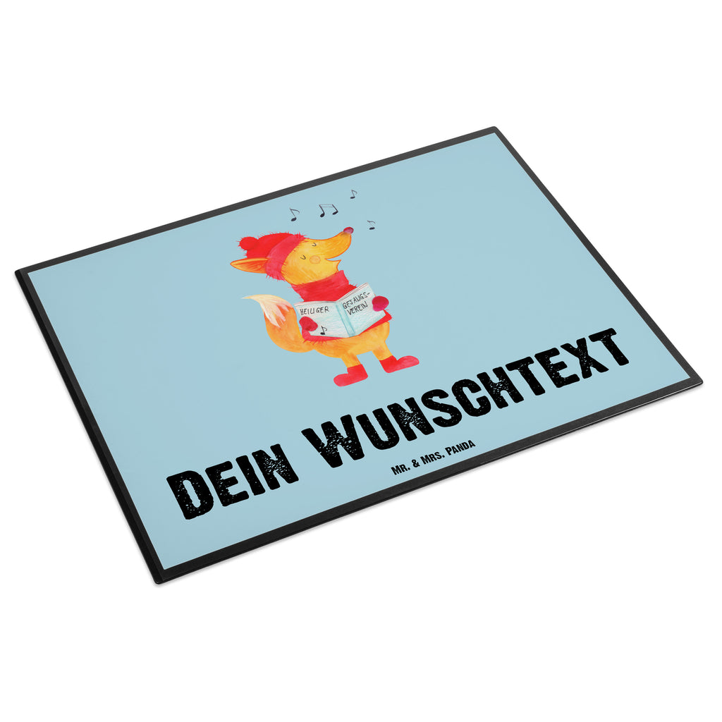 Personalisierte Schreibtischunterlage Fuchs Sänger Personalisierte Schreibunterlage, Personalisierte Schreibtischauflage, Personalisierte Schreibtisch Unterlagen, Schreibunterlage mit Namen, Schreibtischauflage mit Namen, Schreibtisch Unterlagen mit Namen, Selbst gestalten, Namensaufdruck, Namenspersonalisierung, Winter, Weihnachten, Weihnachtsdeko, Nikolaus, Advent, Heiligabend, Wintermotiv, Fuchs, Füchse, Sänger, Geschenk Sänger, Singen, Weihnachtslieder