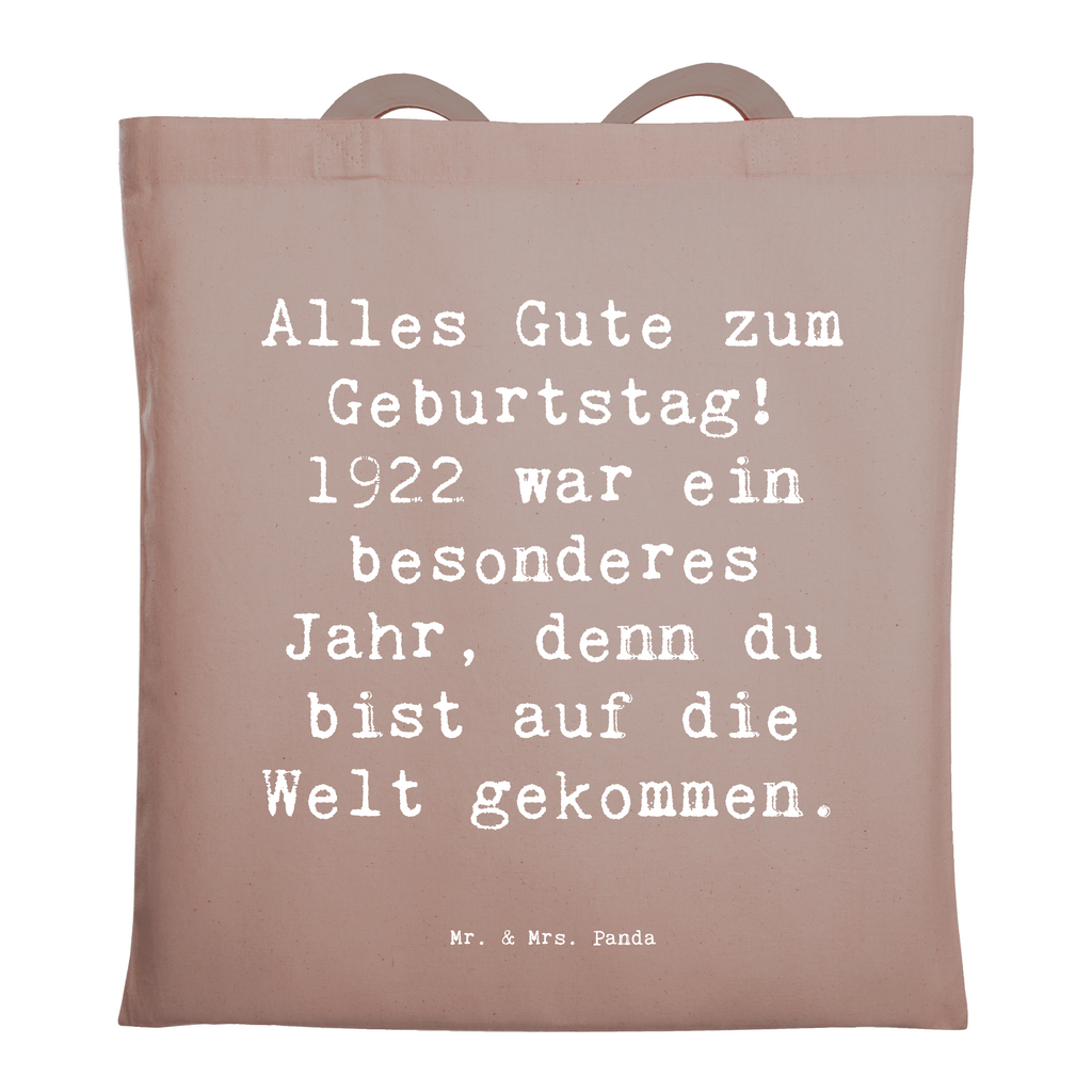 Tragetasche Spruch Alles Gute zum Geburtstag! 1922 war ein besonderes Jahr, denn du bist auf die Welt gekommen. Beuteltasche, Beutel, Einkaufstasche, Jutebeutel, Stoffbeutel, Tasche, Shopper, Umhängetasche, Strandtasche, Schultertasche, Stofftasche, Tragetasche, Badetasche, Jutetasche, Einkaufstüte, Laptoptasche, Geburtstag, Geburtstagsgeschenk, Geschenk