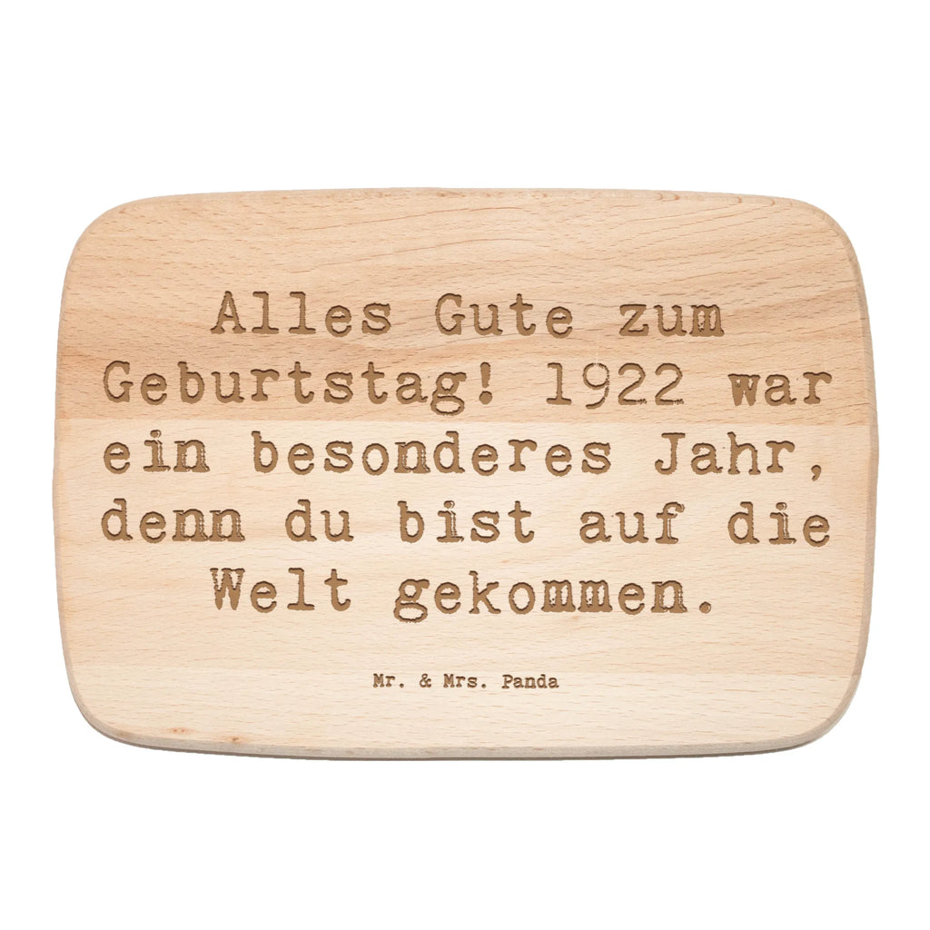 Frühstücksbrett Spruch Alles Gute zum Geburtstag! 1922 war ein besonderes Jahr, denn du bist auf die Welt gekommen. Frühstücksbrett, Holzbrett, Schneidebrett, Schneidebrett Holz, Frühstücksbrettchen, Küchenbrett, Geburtstag, Geburtstagsgeschenk, Geschenk