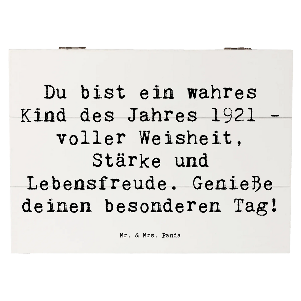 Holzkiste Spruch Du bist ein wahres Kind des Jahres 1921 - voller Weisheit, Stärke und Lebensfreude. Genieße deinen besonderen Tag! Holzkiste, Kiste, Schatzkiste, Truhe, Schatulle, XXL, Erinnerungsbox, Erinnerungskiste, Dekokiste, Aufbewahrungsbox, Geschenkbox, Geschenkdose, Geburtstag, Geburtstagsgeschenk, Geschenk