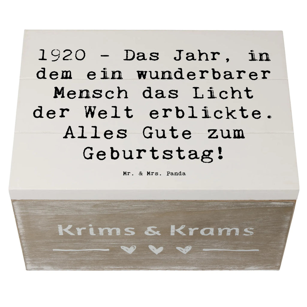 Holzkiste Spruch 1920 Geburtstag Holzkiste, Kiste, Schatzkiste, Truhe, Schatulle, XXL, Erinnerungsbox, Erinnerungskiste, Dekokiste, Aufbewahrungsbox, Geschenkbox, Geschenkdose, Geburtstag, Geburtstagsgeschenk, Geschenk