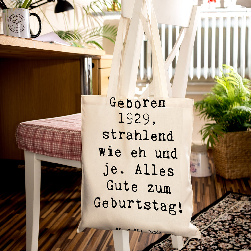 Tragetasche Spruch 1929 Geburtstag Beuteltasche, Beutel, Einkaufstasche, Jutebeutel, Stoffbeutel, Tasche, Shopper, Umhängetasche, Strandtasche, Schultertasche, Stofftasche, Tragetasche, Badetasche, Jutetasche, Einkaufstüte, Laptoptasche, Geburtstag, Geburtstagsgeschenk, Geschenk