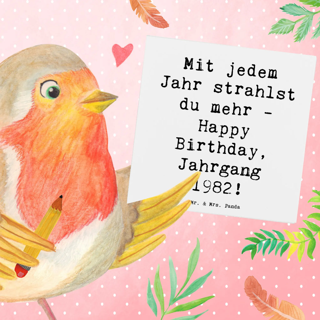 Deluxe Karte Spruch 1982 Geburtstag Glanz Karte, Grußkarte, Klappkarte, Einladungskarte, Glückwunschkarte, Hochzeitskarte, Geburtstagskarte, Hochwertige Grußkarte, Hochwertige Klappkarte, Geburtstag, Geburtstagsgeschenk, Geschenk