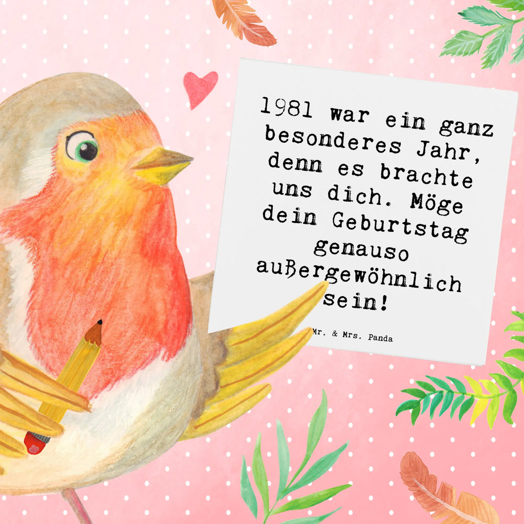 Deluxe Karte Spruch 1981 Geburtstag Wunder Karte, Grußkarte, Klappkarte, Einladungskarte, Glückwunschkarte, Hochzeitskarte, Geburtstagskarte, Hochwertige Grußkarte, Hochwertige Klappkarte, Geburtstag, Geburtstagsgeschenk, Geschenk