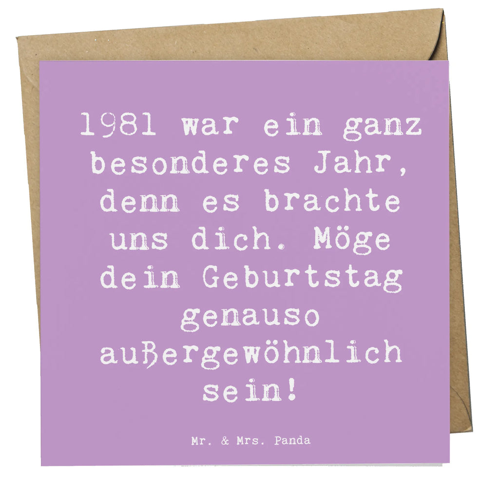 Deluxe Karte Spruch 1981 Geburtstag Wunder Karte, Grußkarte, Klappkarte, Einladungskarte, Glückwunschkarte, Hochzeitskarte, Geburtstagskarte, Hochwertige Grußkarte, Hochwertige Klappkarte, Geburtstag, Geburtstagsgeschenk, Geschenk