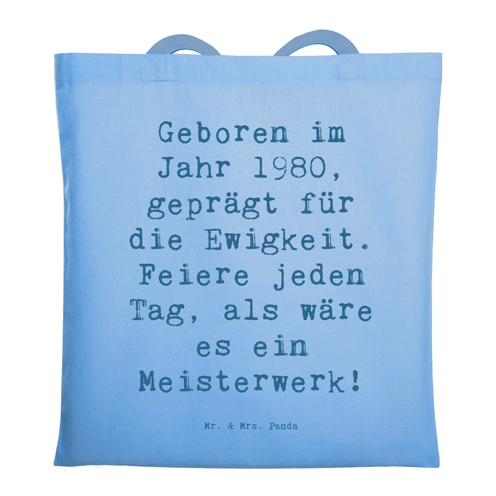 Tragetasche Spruch 1980 Geburtstag Feier Beuteltasche, Beutel, Einkaufstasche, Jutebeutel, Stoffbeutel, Tasche, Shopper, Umhängetasche, Strandtasche, Schultertasche, Stofftasche, Tragetasche, Badetasche, Jutetasche, Einkaufstüte, Laptoptasche, Geburtstag, Geburtstagsgeschenk, Geschenk