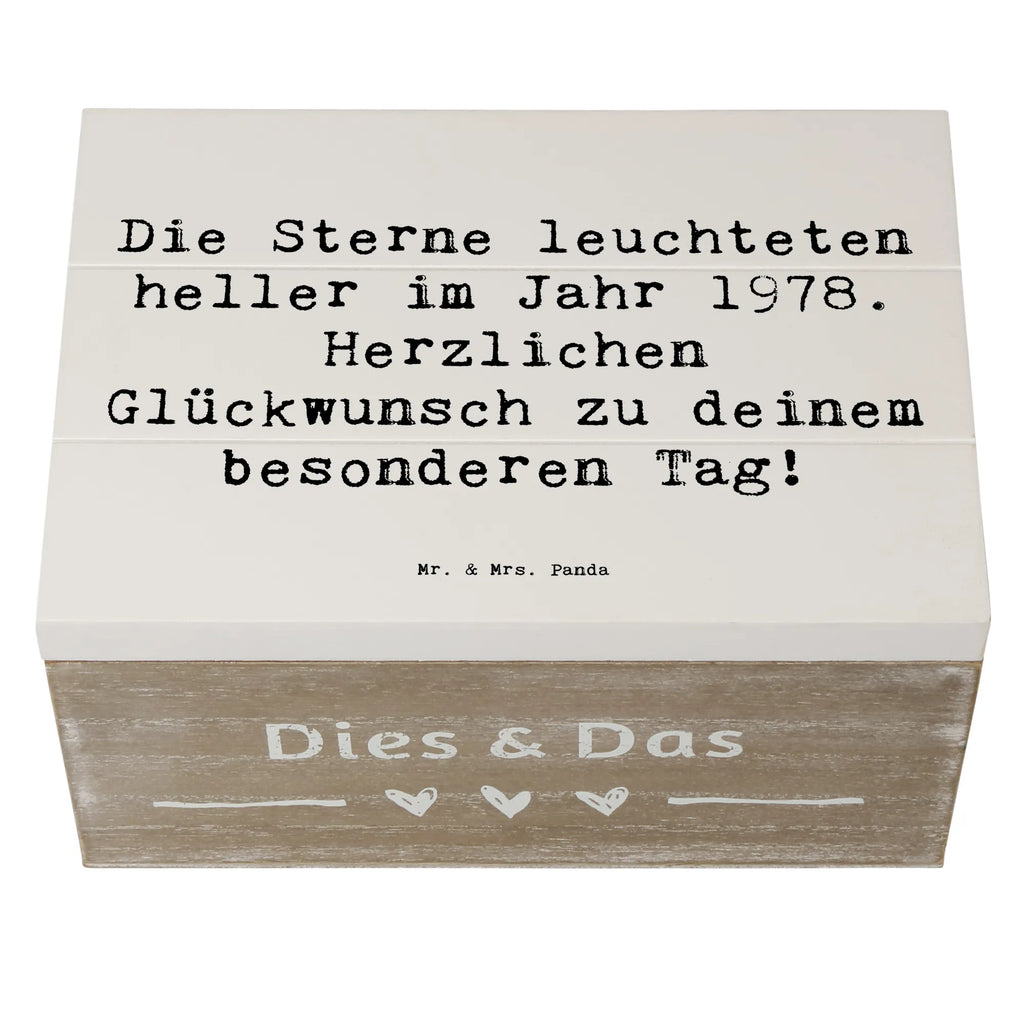 Holzkiste Spruch 1978 Geburtstag Holzkiste, Kiste, Schatzkiste, Truhe, Schatulle, XXL, Erinnerungsbox, Erinnerungskiste, Dekokiste, Aufbewahrungsbox, Geschenkbox, Geschenkdose, Geburtstag, Geburtstagsgeschenk, Geschenk