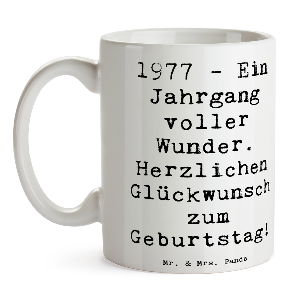 Tasse Spruch 1977 Geburtstag Wunder Tasse, Kaffeetasse, Teetasse, Becher, Kaffeebecher, Teebecher, Keramiktasse, Porzellantasse, Büro Tasse, Geschenk Tasse, Tasse Sprüche, Tasse Motive, Kaffeetassen, Tasse bedrucken, Designer Tasse, Cappuccino Tassen, Schöne Teetassen, Geburtstag, Geburtstagsgeschenk, Geschenk