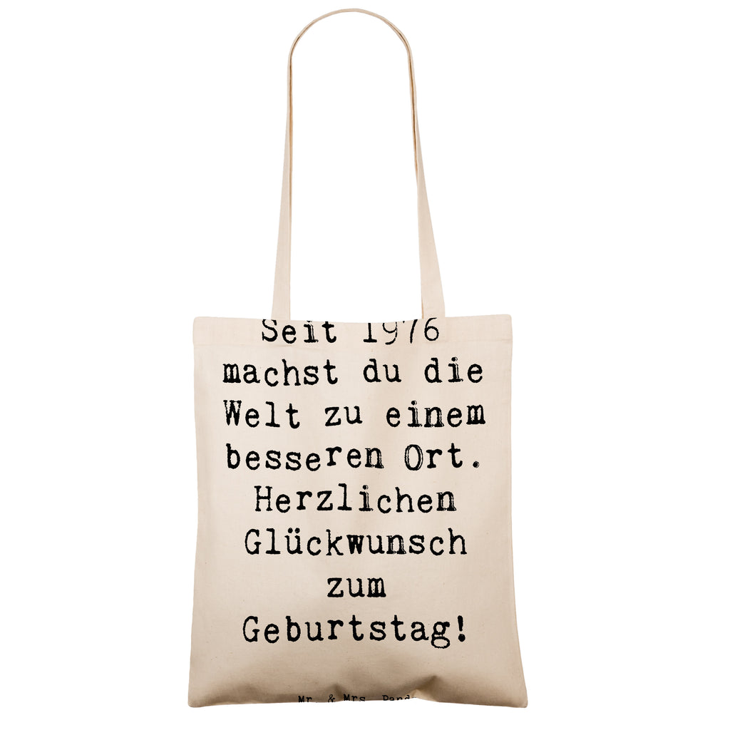 Tragetasche Spruch 1976 Geburtstag Beuteltasche, Beutel, Einkaufstasche, Jutebeutel, Stoffbeutel, Tasche, Shopper, Umhängetasche, Strandtasche, Schultertasche, Stofftasche, Tragetasche, Badetasche, Jutetasche, Einkaufstüte, Laptoptasche, Geburtstag, Geburtstagsgeschenk, Geschenk