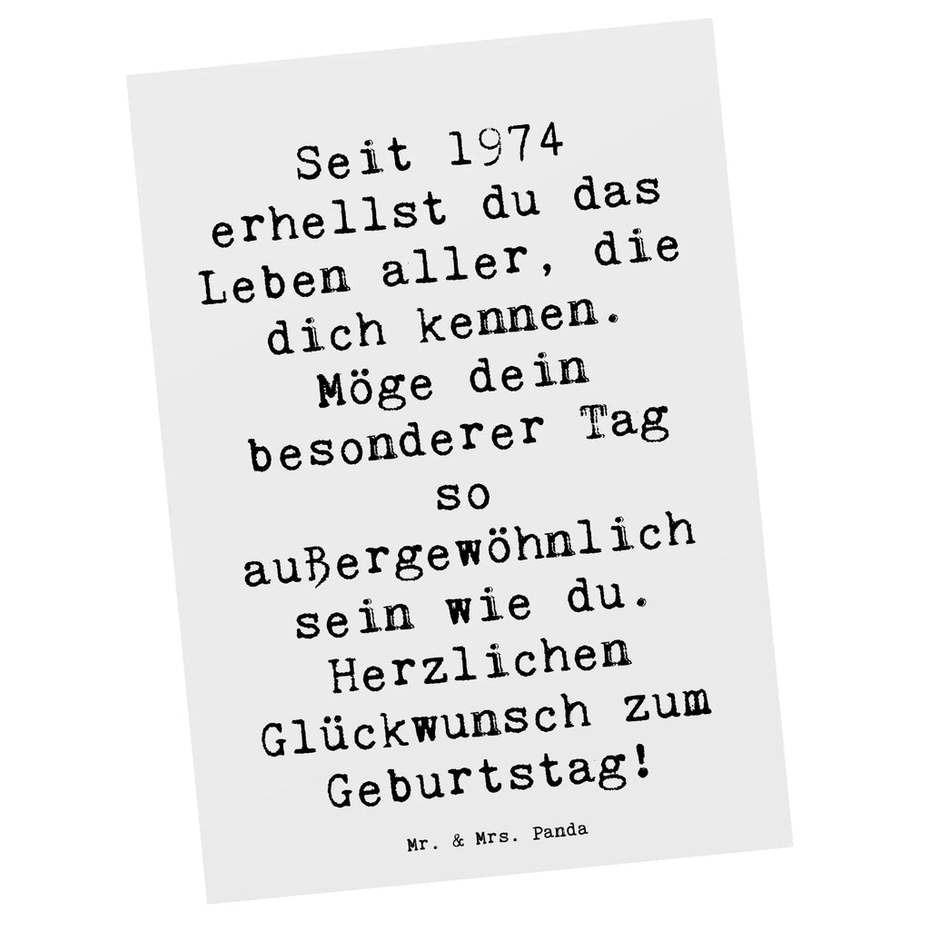 Postkarte Spruch 1974 Geburtstag Postkarte, Karte, Geschenkkarte, Grußkarte, Einladung, Ansichtskarte, Geburtstagskarte, Einladungskarte, Dankeskarte, Ansichtskarten, Einladung Geburtstag, Einladungskarten Geburtstag, Geburtstag, Geburtstagsgeschenk, Geschenk