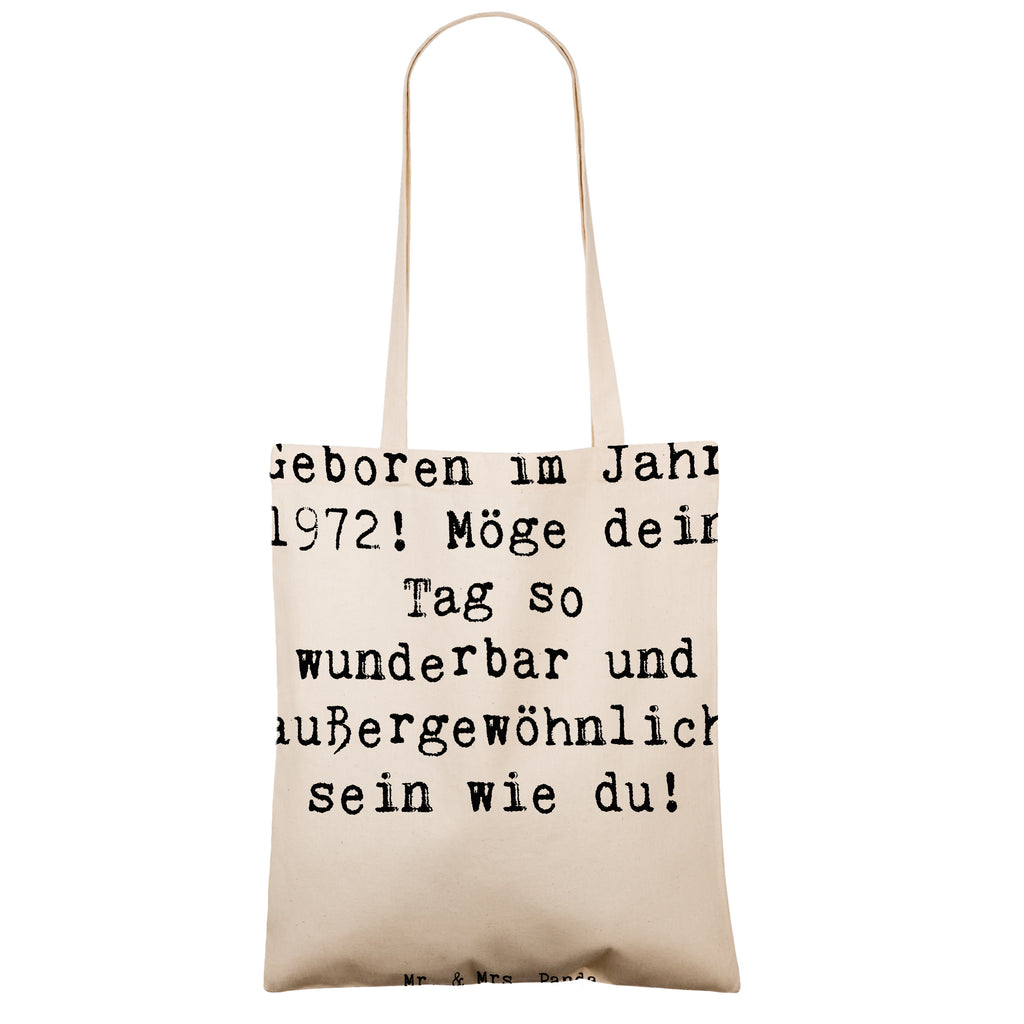 Tragetasche Spruch 1972 Geburtstag Beuteltasche, Beutel, Einkaufstasche, Jutebeutel, Stoffbeutel, Tasche, Shopper, Umhängetasche, Strandtasche, Schultertasche, Stofftasche, Tragetasche, Badetasche, Jutetasche, Einkaufstüte, Laptoptasche, Geburtstag, Geburtstagsgeschenk, Geschenk