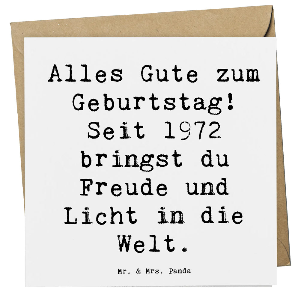 Deluxe Karte Spruch 1972 Geburtstag Freude Karte, Grußkarte, Klappkarte, Einladungskarte, Glückwunschkarte, Hochzeitskarte, Geburtstagskarte, Hochwertige Grußkarte, Hochwertige Klappkarte, Geburtstag, Geburtstagsgeschenk, Geschenk