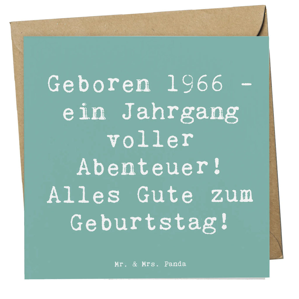 Deluxe Karte Spruch 1966 Geburtstag Abenteuer Karte, Grußkarte, Klappkarte, Einladungskarte, Glückwunschkarte, Hochzeitskarte, Geburtstagskarte, Hochwertige Grußkarte, Hochwertige Klappkarte, Geburtstag, Geburtstagsgeschenk, Geschenk