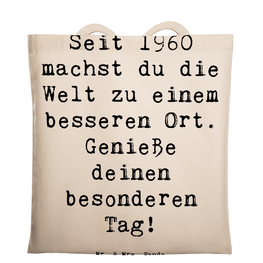 Tragetasche Spruch 1960 Geburtstag Beuteltasche, Beutel, Einkaufstasche, Jutebeutel, Stoffbeutel, Tasche, Shopper, Umhängetasche, Strandtasche, Schultertasche, Stofftasche, Tragetasche, Badetasche, Jutetasche, Einkaufstüte, Laptoptasche, Geburtstag, Geburtstagsgeschenk, Geschenk