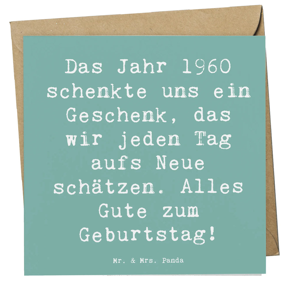 Deluxe Karte Spruch 1960 Geburtstag Karte, Grußkarte, Klappkarte, Einladungskarte, Glückwunschkarte, Hochzeitskarte, Geburtstagskarte, Hochwertige Grußkarte, Hochwertige Klappkarte, Geburtstag, Geburtstagsgeschenk, Geschenk