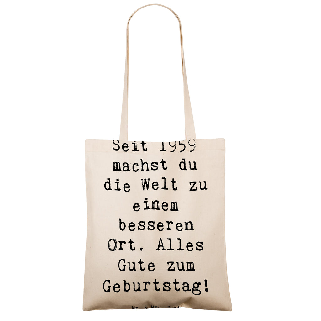 Tragetasche Spruch 1959 Geburtstag Beuteltasche, Beutel, Einkaufstasche, Jutebeutel, Stoffbeutel, Tasche, Shopper, Umhängetasche, Strandtasche, Schultertasche, Stofftasche, Tragetasche, Badetasche, Jutetasche, Einkaufstüte, Laptoptasche, Geburtstag, Geburtstagsgeschenk, Geschenk