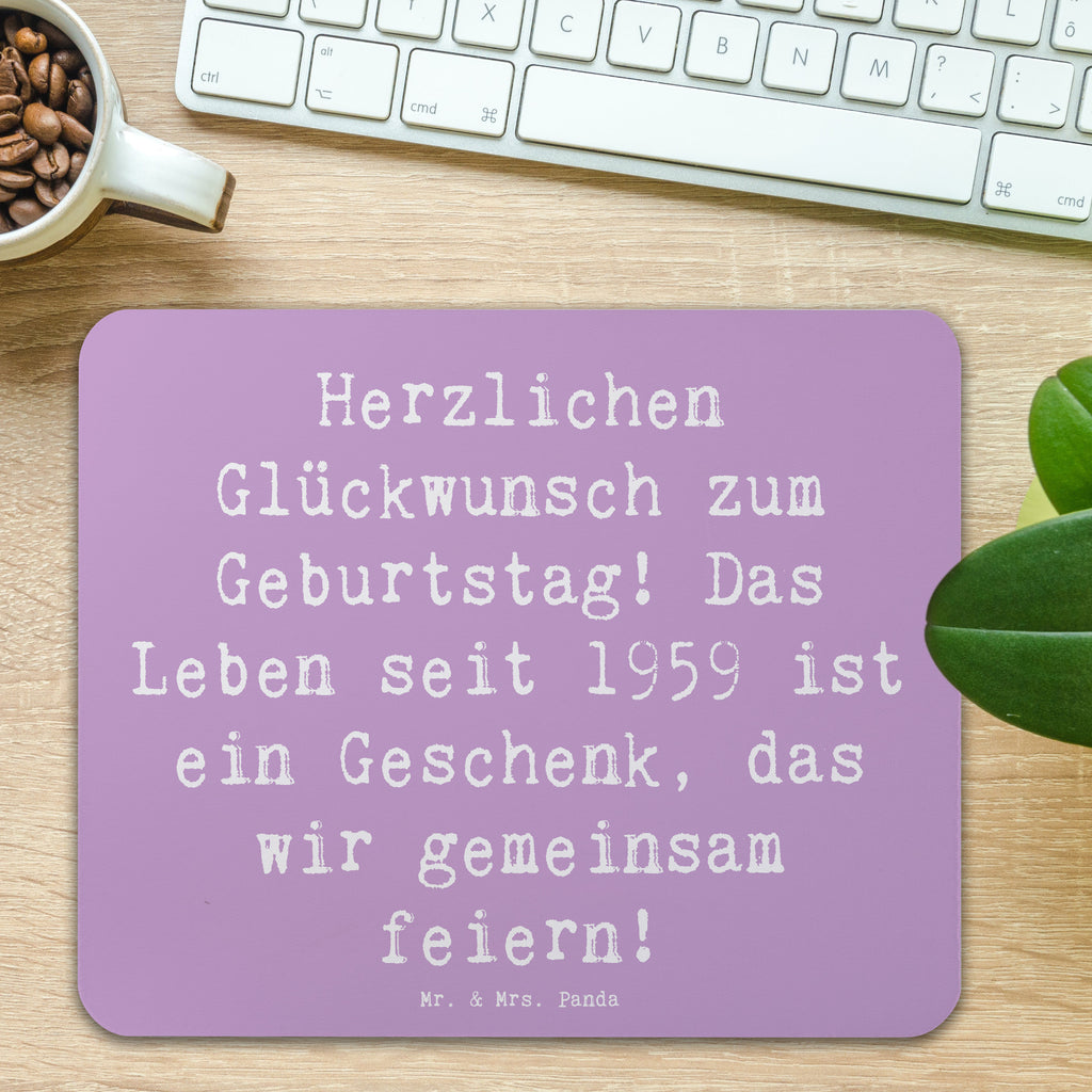 Mauspad Spruch 1959 Geburtstag Mousepad, Computer zubehör, Büroausstattung, PC Zubehör, Arbeitszimmer, Mauspad, Einzigartiges Mauspad, Designer Mauspad, Mausunterlage, Mauspad Büro, Geburtstag, Geburtstagsgeschenk, Geschenk