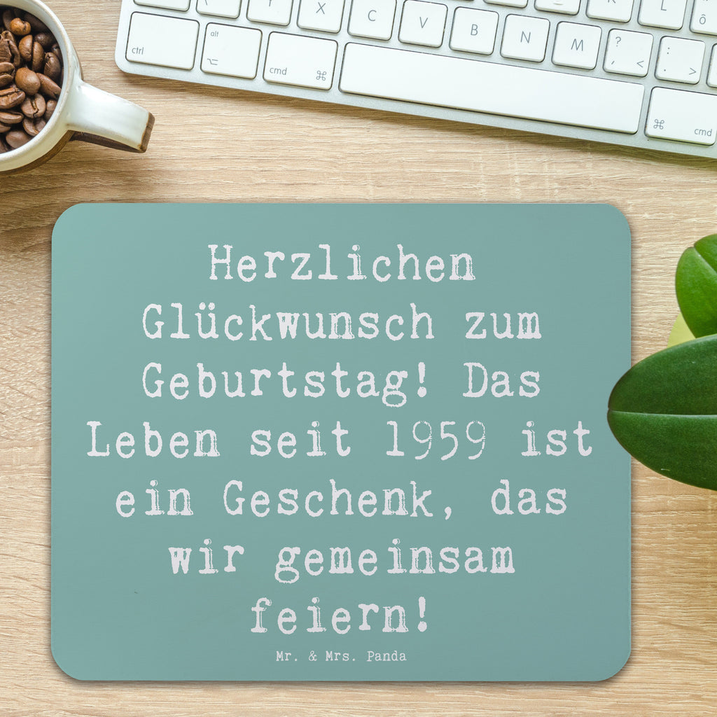 Mauspad Spruch 1959 Geburtstag Mousepad, Computer zubehör, Büroausstattung, PC Zubehör, Arbeitszimmer, Mauspad, Einzigartiges Mauspad, Designer Mauspad, Mausunterlage, Mauspad Büro, Geburtstag, Geburtstagsgeschenk, Geschenk