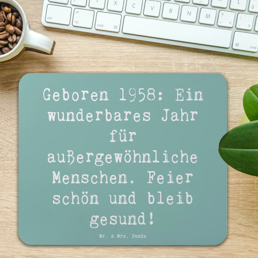 Mauspad Spruch 1958 Geburtstag Mousepad, Computer zubehör, Büroausstattung, PC Zubehör, Arbeitszimmer, Mauspad, Einzigartiges Mauspad, Designer Mauspad, Mausunterlage, Mauspad Büro, Geburtstag, Geburtstagsgeschenk, Geschenk