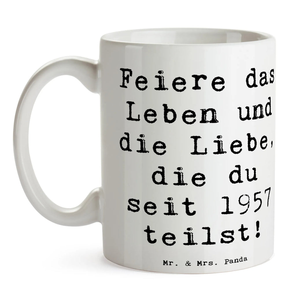 Tasse Spruch 1957 Geburtstag feiern Tasse, Kaffeetasse, Teetasse, Becher, Kaffeebecher, Teebecher, Keramiktasse, Porzellantasse, Büro Tasse, Geschenk Tasse, Tasse Sprüche, Tasse Motive, Kaffeetassen, Tasse bedrucken, Designer Tasse, Cappuccino Tassen, Schöne Teetassen, Geburtstag, Geburtstagsgeschenk, Geschenk