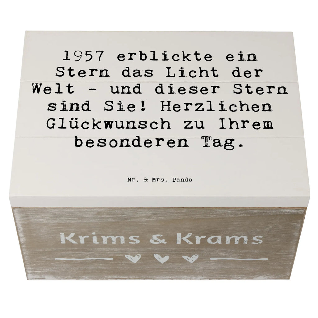 Holzkiste Spruch 1957 Geburtstag Stern Holzkiste, Kiste, Schatzkiste, Truhe, Schatulle, XXL, Erinnerungsbox, Erinnerungskiste, Dekokiste, Aufbewahrungsbox, Geschenkbox, Geschenkdose, Geburtstag, Geburtstagsgeschenk, Geschenk