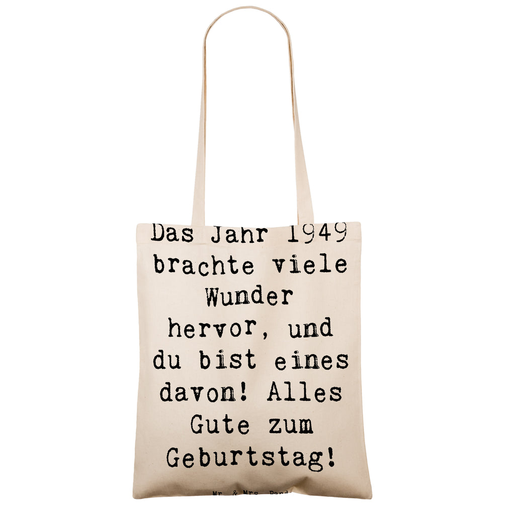 Tragetasche Spruch 1949 Geburtstag Wunder Beuteltasche, Beutel, Einkaufstasche, Jutebeutel, Stoffbeutel, Tasche, Shopper, Umhängetasche, Strandtasche, Schultertasche, Stofftasche, Tragetasche, Badetasche, Jutetasche, Einkaufstüte, Laptoptasche, Geburtstag, Geburtstagsgeschenk, Geschenk