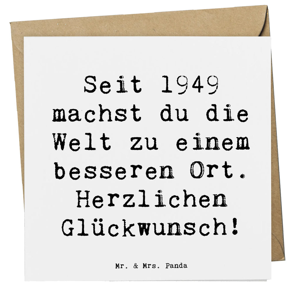 Deluxe Karte Spruch 1949 Geburtstag Karte, Grußkarte, Klappkarte, Einladungskarte, Glückwunschkarte, Hochzeitskarte, Geburtstagskarte, Hochwertige Grußkarte, Hochwertige Klappkarte, Geburtstag, Geburtstagsgeschenk, Geschenk