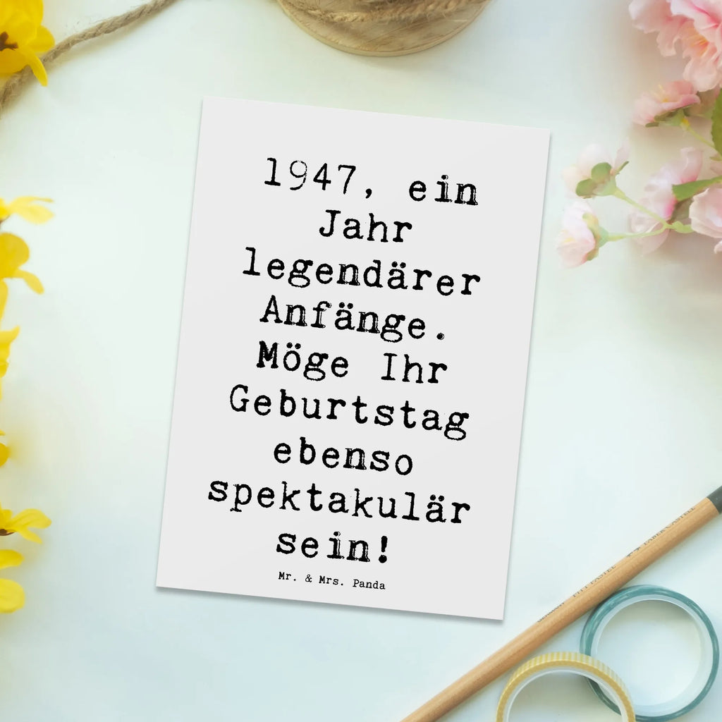 Postkarte Spruch 1947 Geburtstag Postkarte, Karte, Geschenkkarte, Grußkarte, Einladung, Ansichtskarte, Geburtstagskarte, Einladungskarte, Dankeskarte, Ansichtskarten, Einladung Geburtstag, Einladungskarten Geburtstag, Geburtstag, Geburtstagsgeschenk, Geschenk