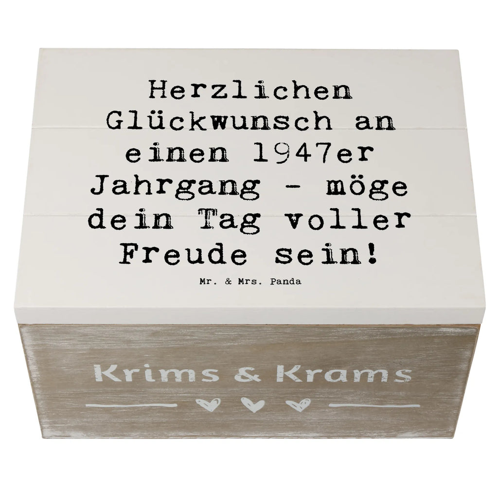 Holzkiste Spruch 1947 Geburtstag Holzkiste, Kiste, Schatzkiste, Truhe, Schatulle, XXL, Erinnerungsbox, Erinnerungskiste, Dekokiste, Aufbewahrungsbox, Geschenkbox, Geschenkdose, Geburtstag, Geburtstagsgeschenk, Geschenk